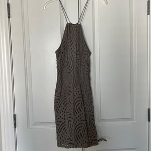 Misguided gray lace dress
